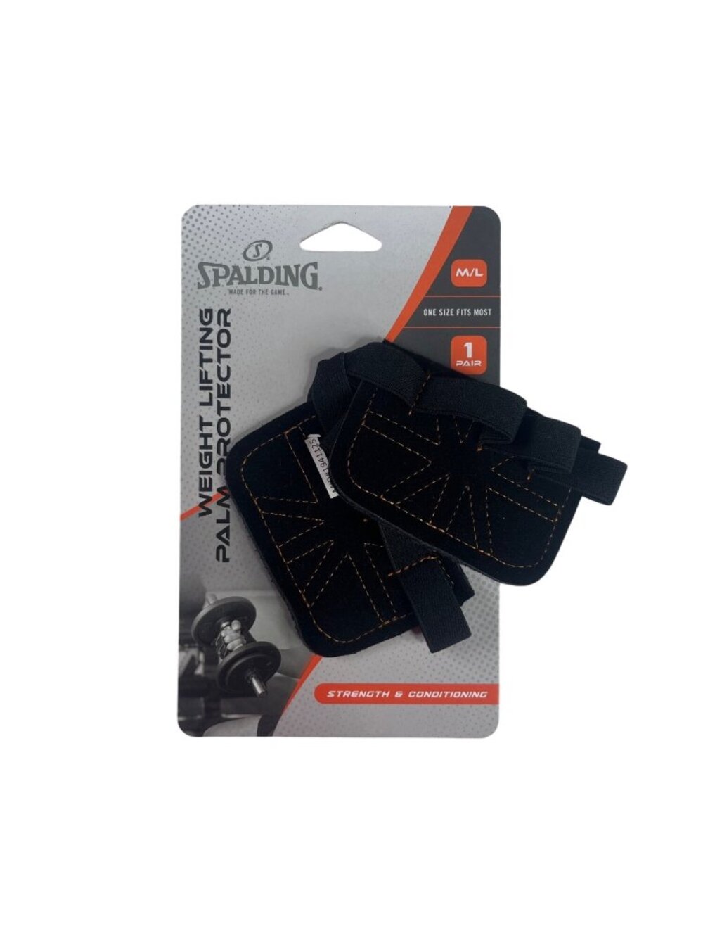 Spalding Weight Lifting Palm Protector M/L Black New Stitching Strength Conditio